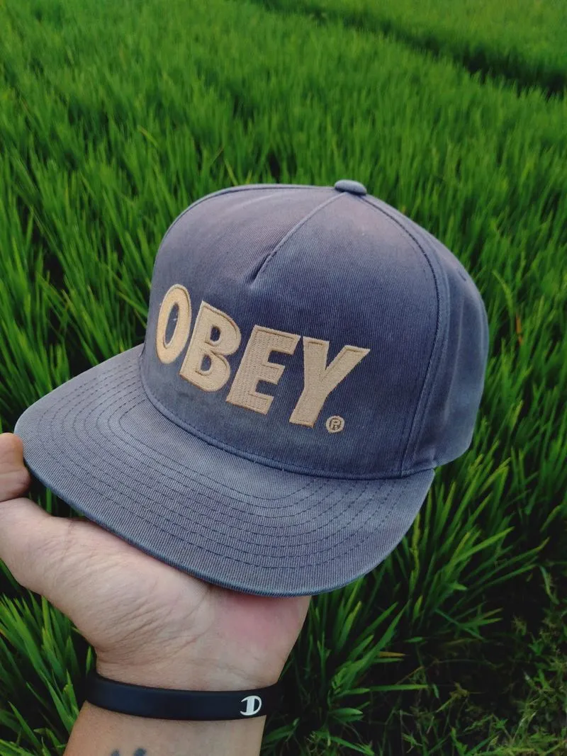 topi obey snapback washed photo 1