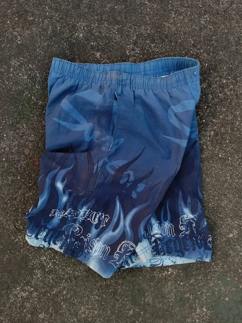Shortpant Blue Flame Y2k photo 1