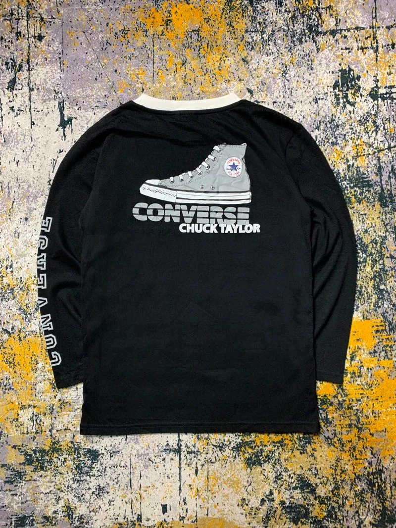 Kaos/Tshirt Long Sleeve Converse Pocket photo 1