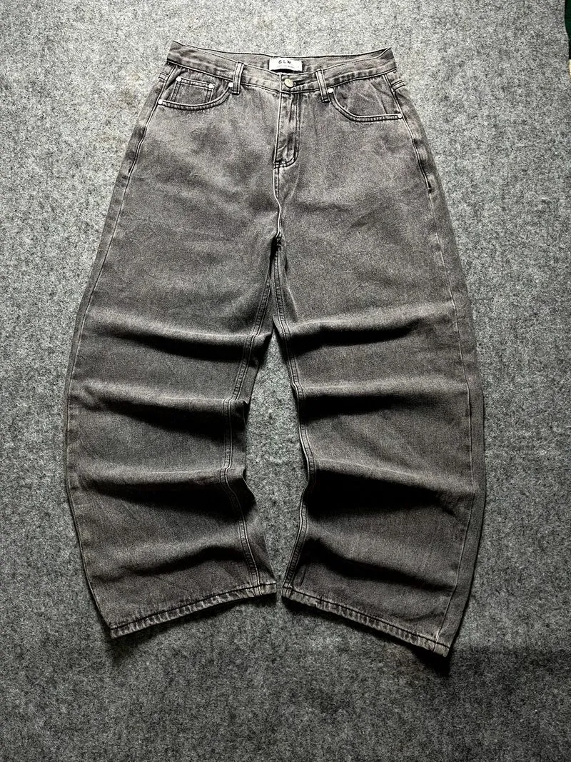 Gray baggy jeans by GLW photo 1