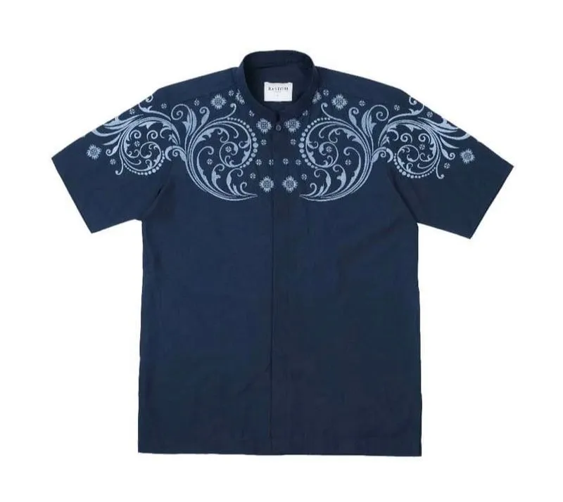 Muslim Batik Baju muslim Pria navy photo 1