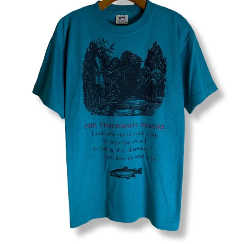 VINTAGE THE FISHERMAN PRAYER T-SHIRT | KAOS | AFM photo 1