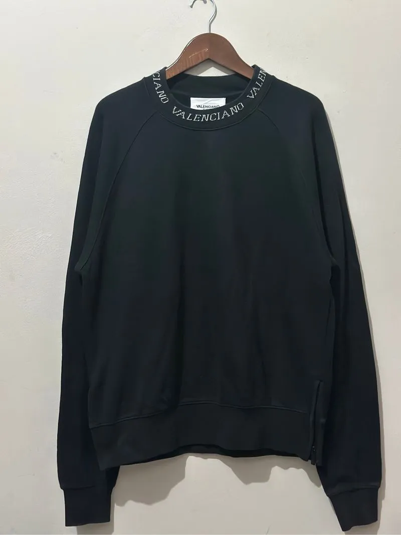 Valenciano by Kelme Crewneck Logo Rib Sweatshirt Black photo 1