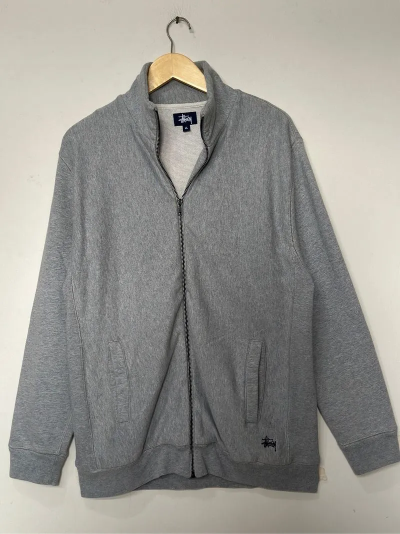 Stussy Vintage 90s Zip Up Embroidered Stock Logo Jacket Rare photo 1