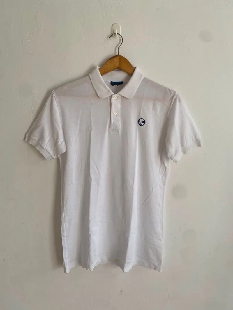 Vintage sergio tacchini polo shirts white pria photo 1