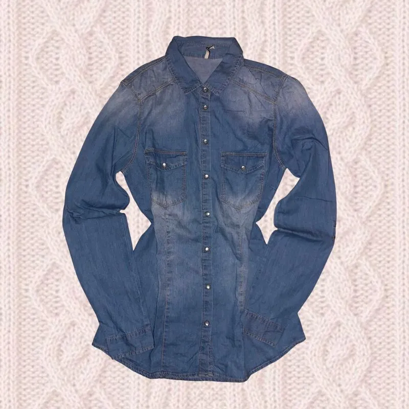 Denim Fitted Shirt photo 1
