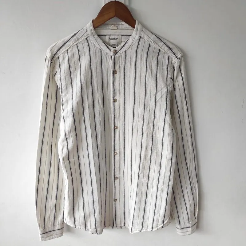 Kemeja shanghai pull & bear salur size M photo 1