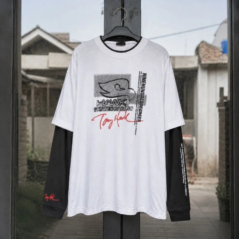 Tony Hawk nine hundred degrees Long Sleeve t-shirt vtg skate photo 1