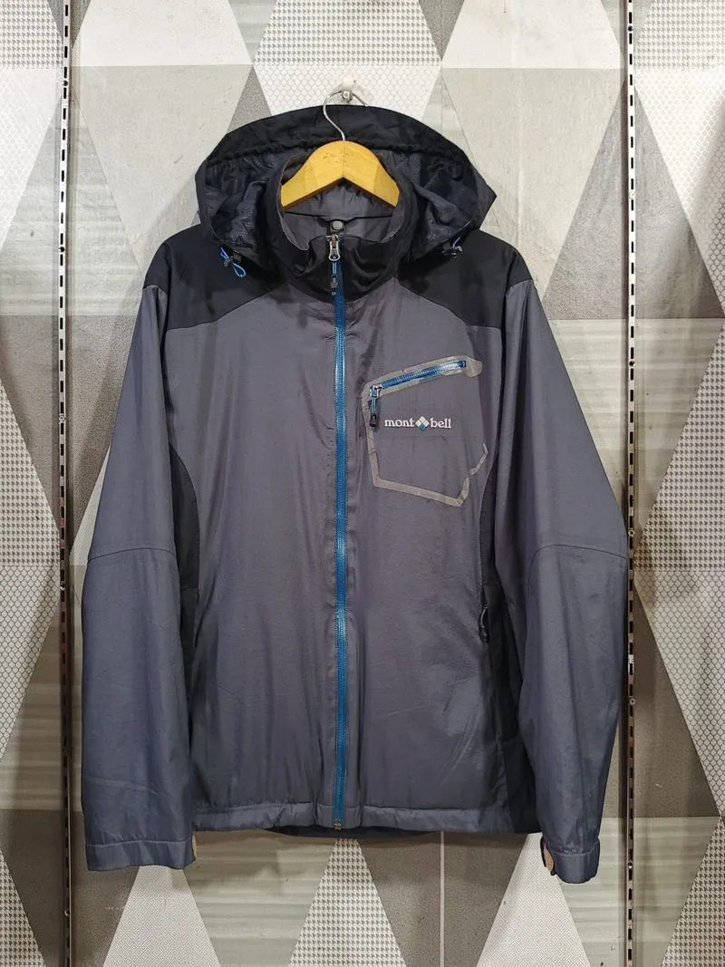 Jaket Montbell Lightweight Windbreaker Rain Jacket Original photo 1