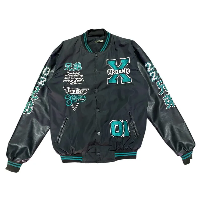 Streetwear Biker Bomber jacket Pria black photo 1