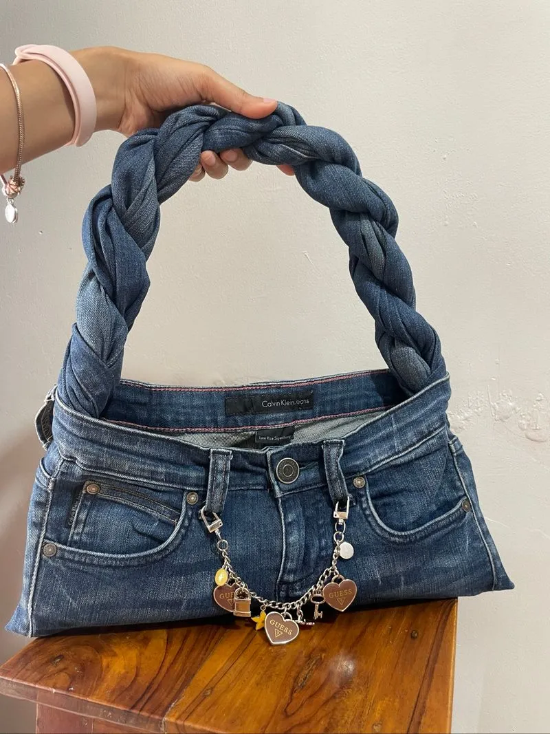 REWORKED BAG FROM CALVIN KLEIN ORIGINAL (tote bag y2k tas) photo 1