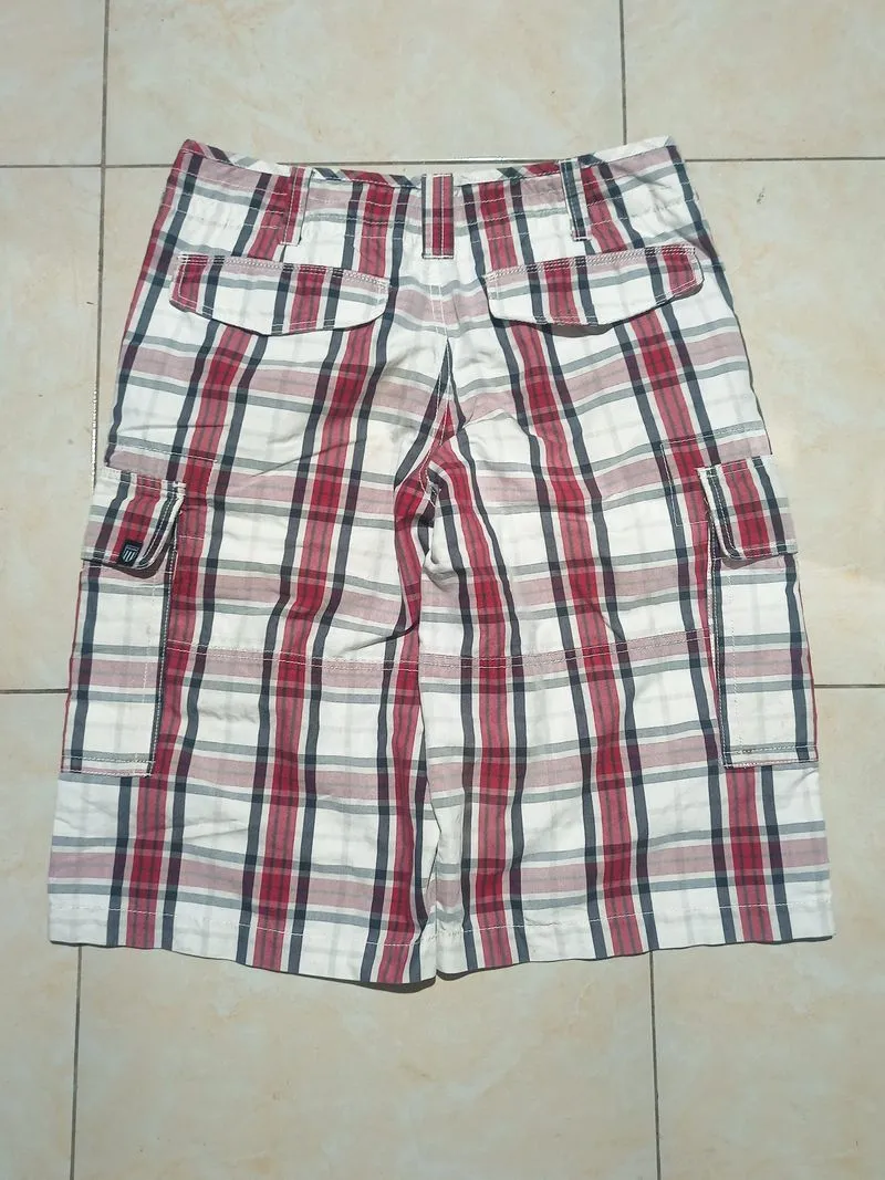 Cargo plaid shorts  photo 1