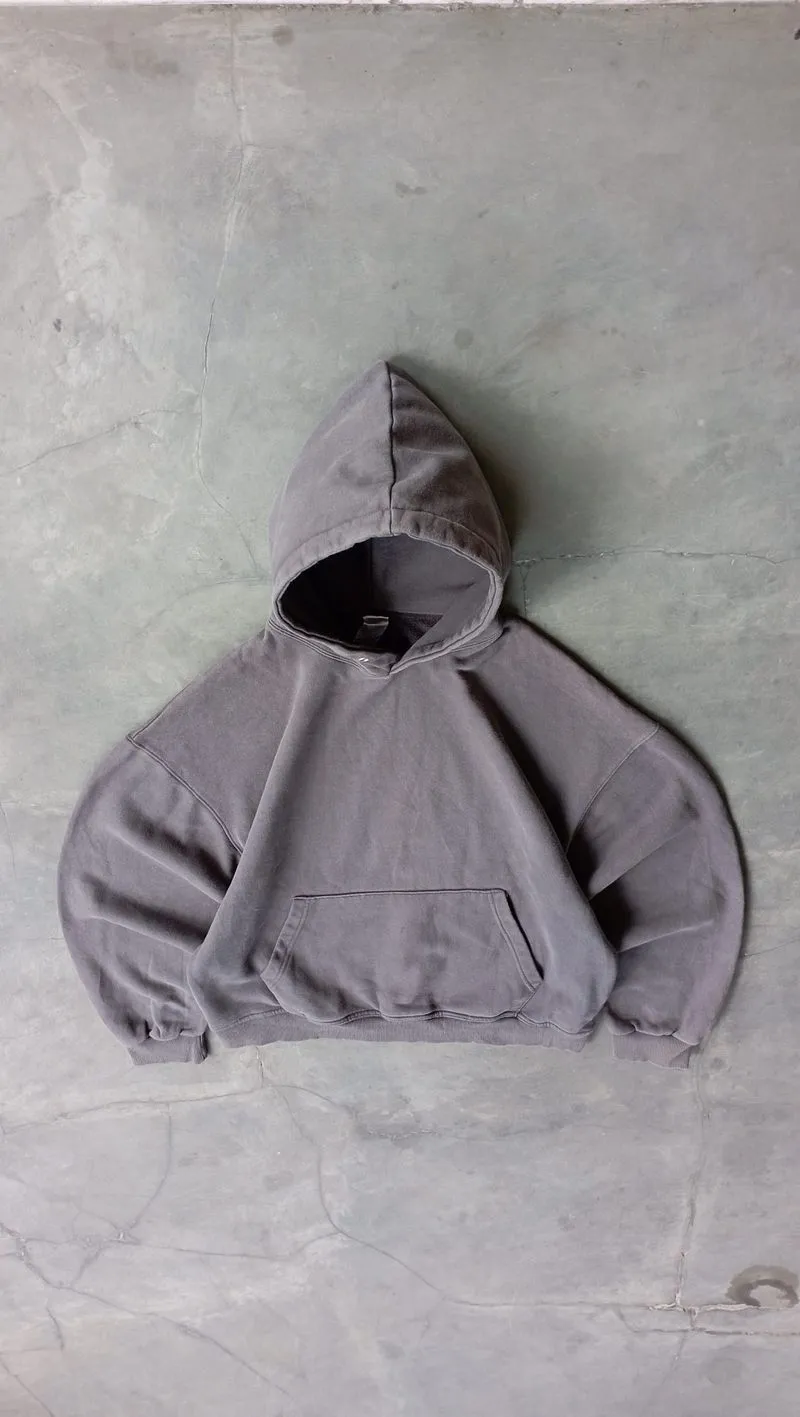 2000's Heavyweight Dark Gray Boxy Hoodie photo 1