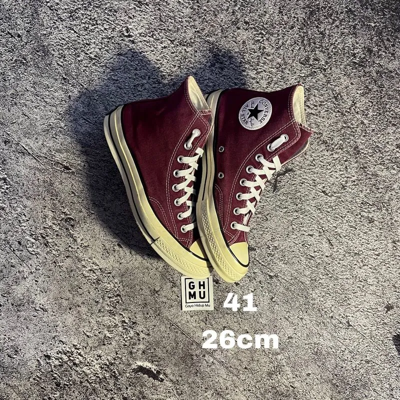 Converse 70s Hi Burgundy Original Guaranted 100% photo 1