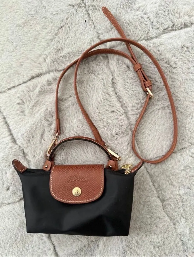 Longchamp Black Mini Pouch photo 1