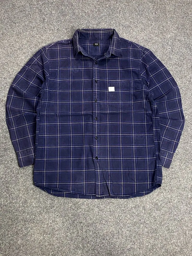 kemeja flannel uniqlo photo 1
