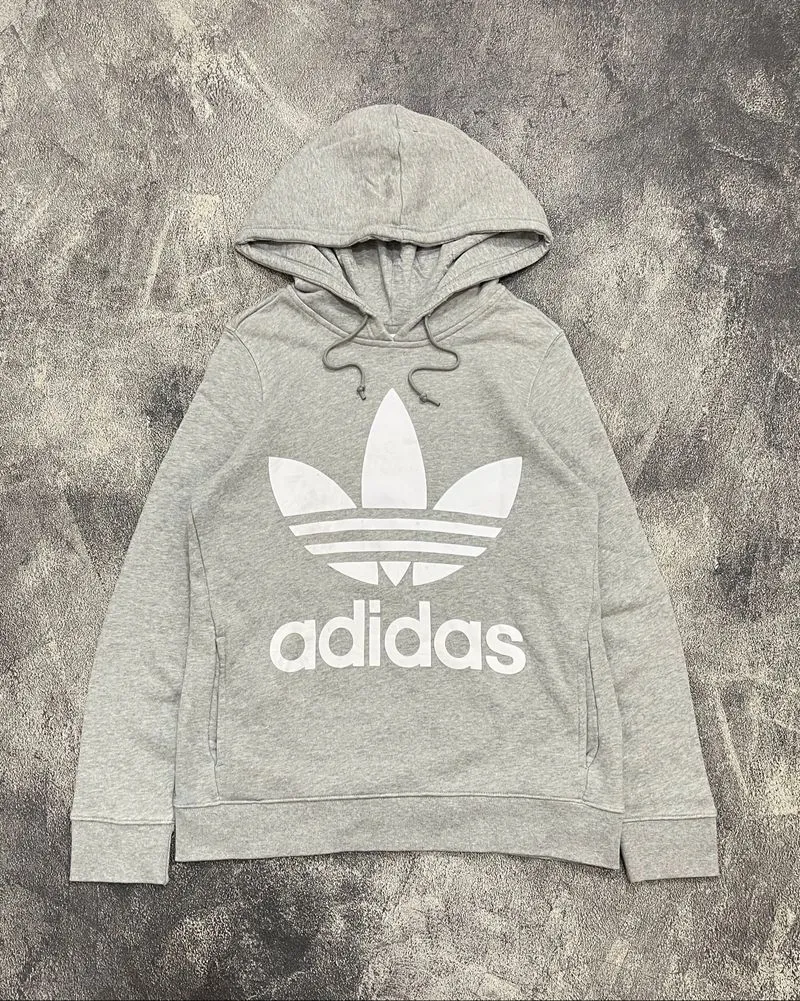 HOODIE ADIDAS 3FOIL LOGO GREY photo 1