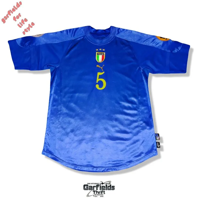 Original Jersey Italy Home Euro 2004 #9 F. Cannavaro photo 1