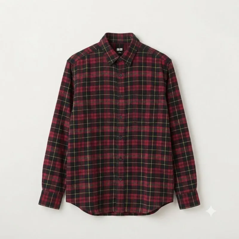 Uniqlo Plaid Pocket Flannel Casual Shirt L/S photo 1