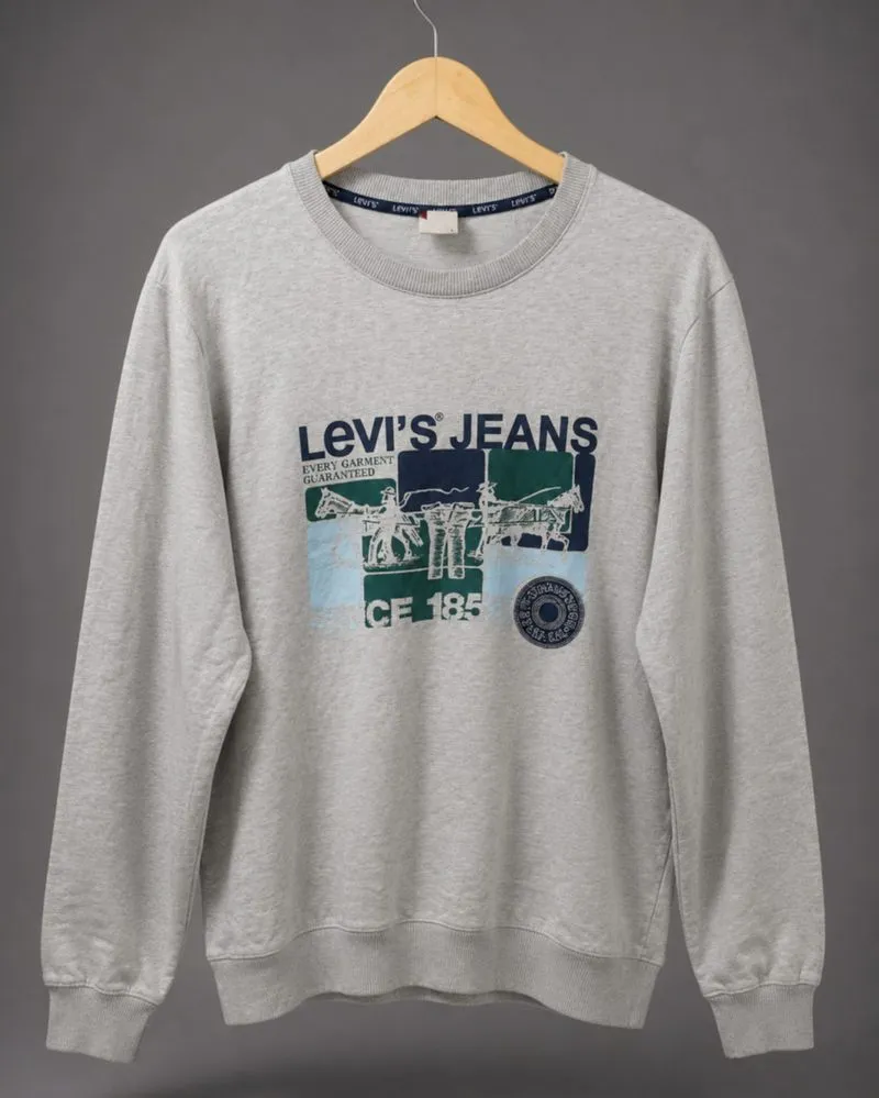 Levi's Crewneck Baju Lengan Panjang Grey Size M - Unisex photo 1