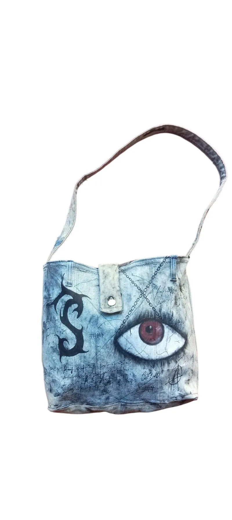 The "Mystic Eye" Reworked Denim Bag (1 of 1)  photo 1