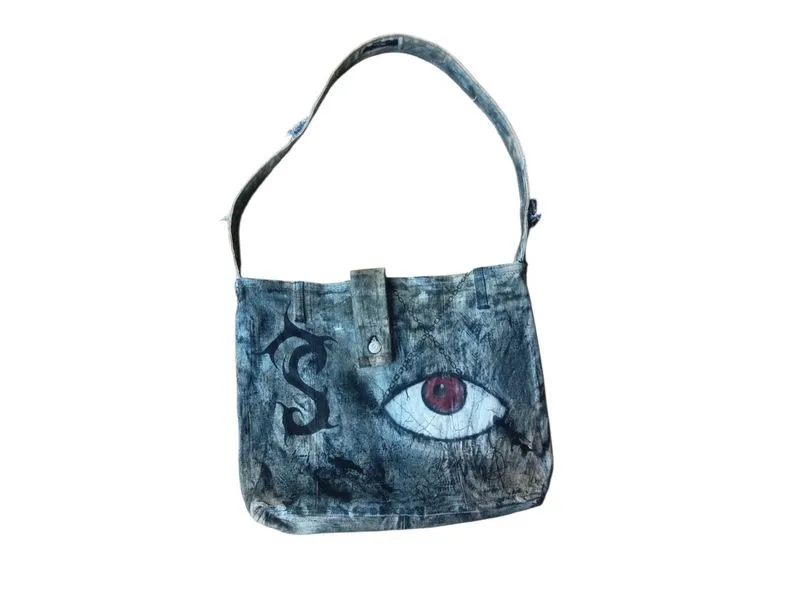 The "Mystic Eye" Reworked Denim Bag (1 of 1)  photo 1