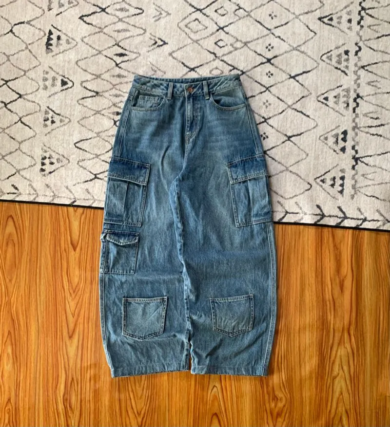 Cargo Jeans Denim Multypocket  photo 1