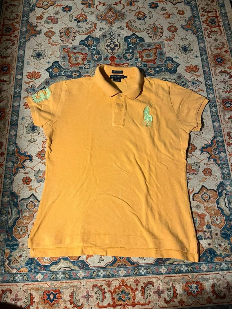 mini polo ralph lauren neon orange photo 1