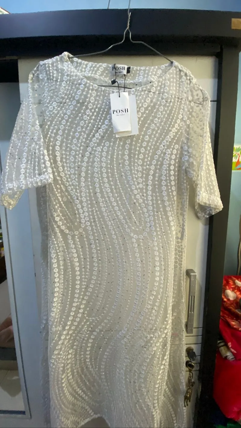 Midi Dress in White photo 1