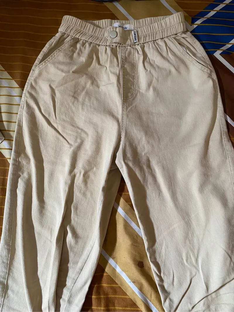 women cream pants  photo 1