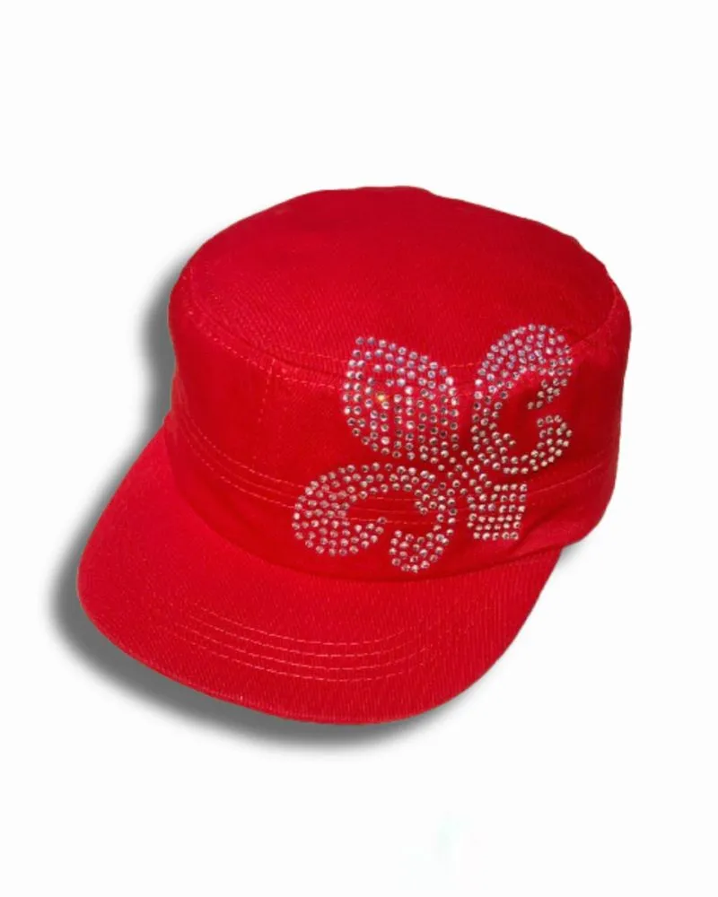 y2k fleur rhinestone cadhet hats, Tage putih made in china photo 1