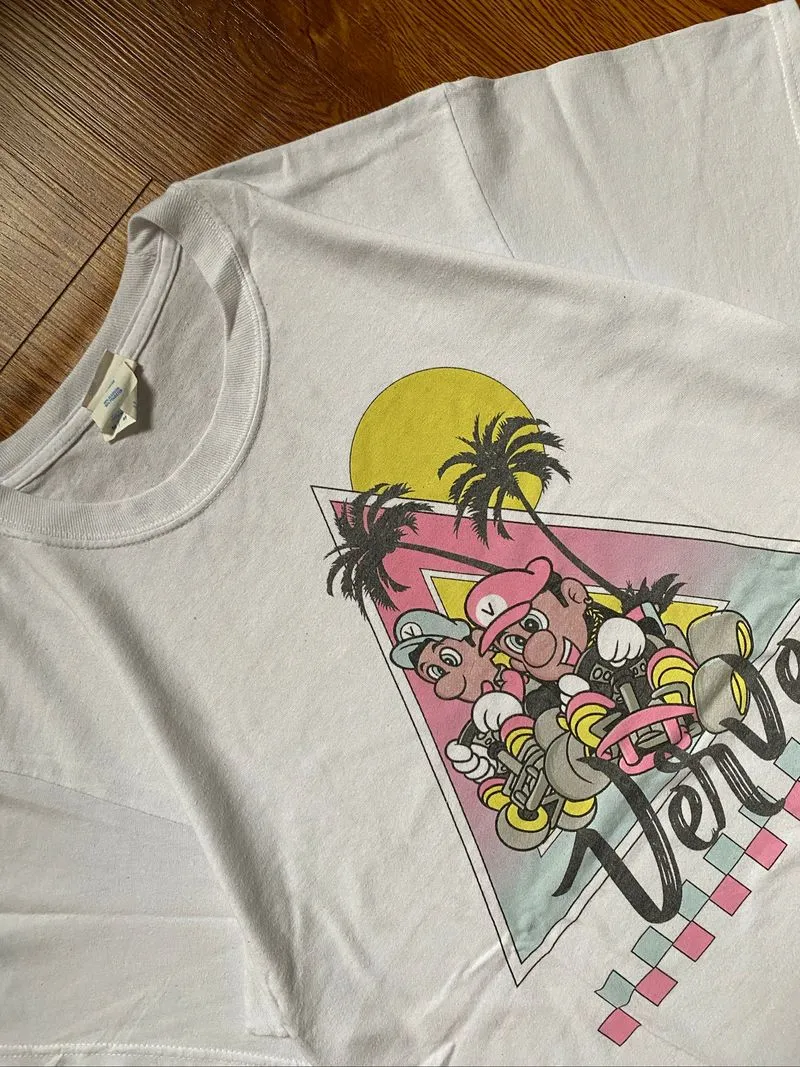 Kaos Art Putih Mario Bros photo 1