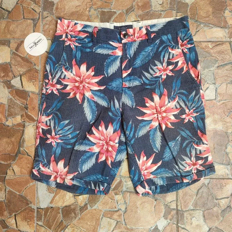Short Pants Floral Rageblue Jorts photo 1