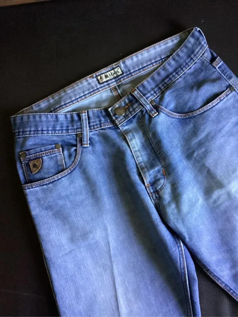 Al loes Long Jeans pant blue denim washing photo 1
