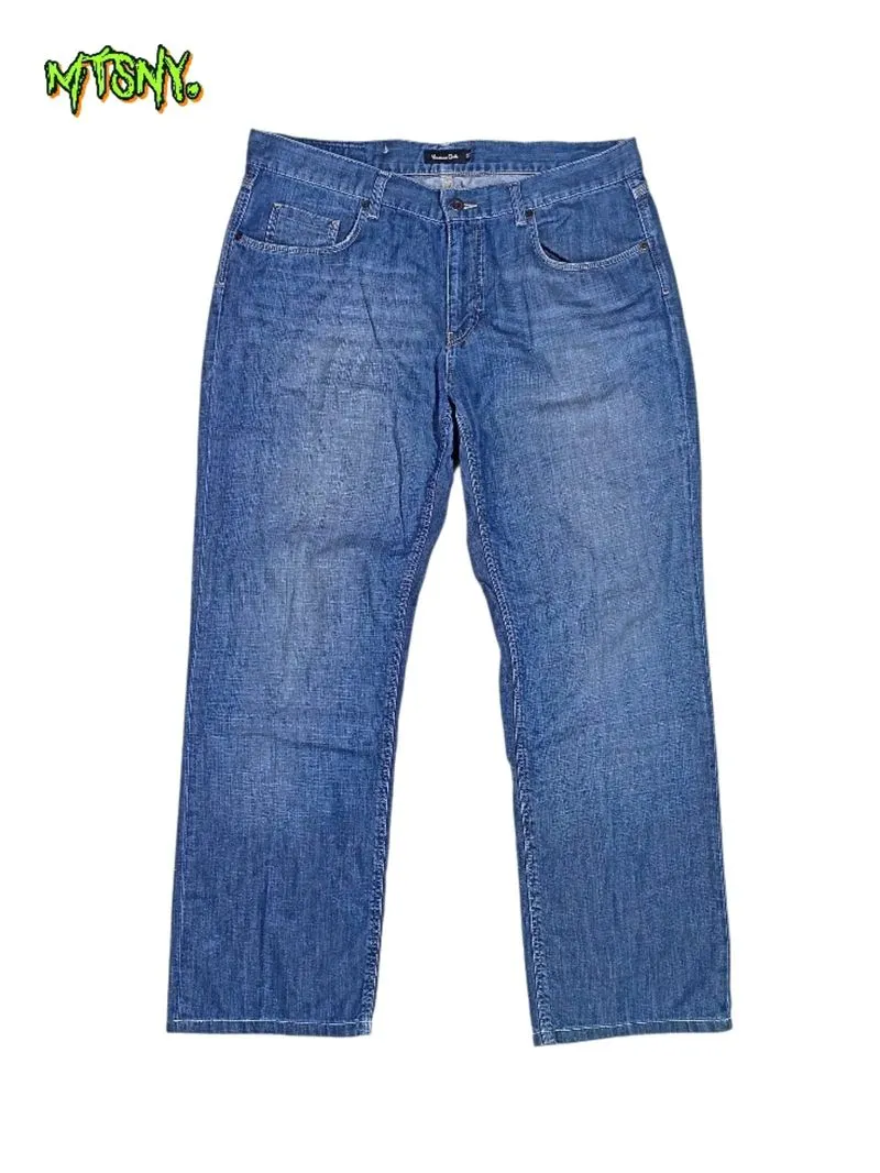 Celana Panjang Denim Vintage Massimo Dutti Jeans Regular Fit photo 1