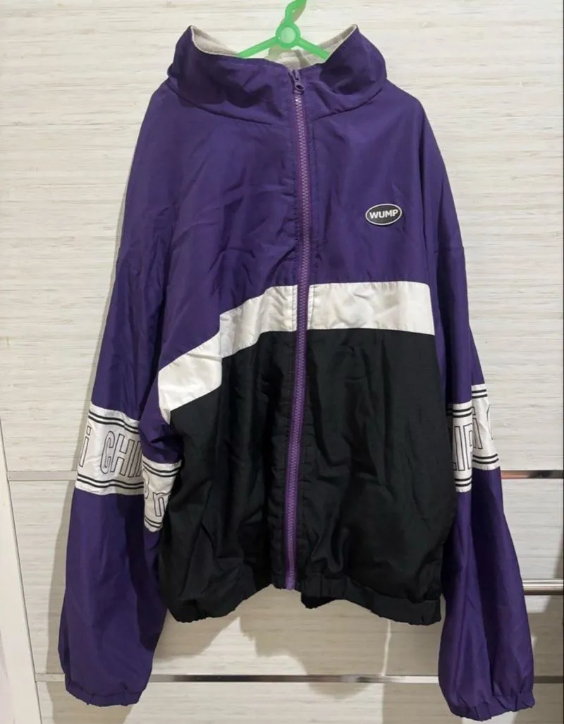 windbreaker ungu tebal photo 1