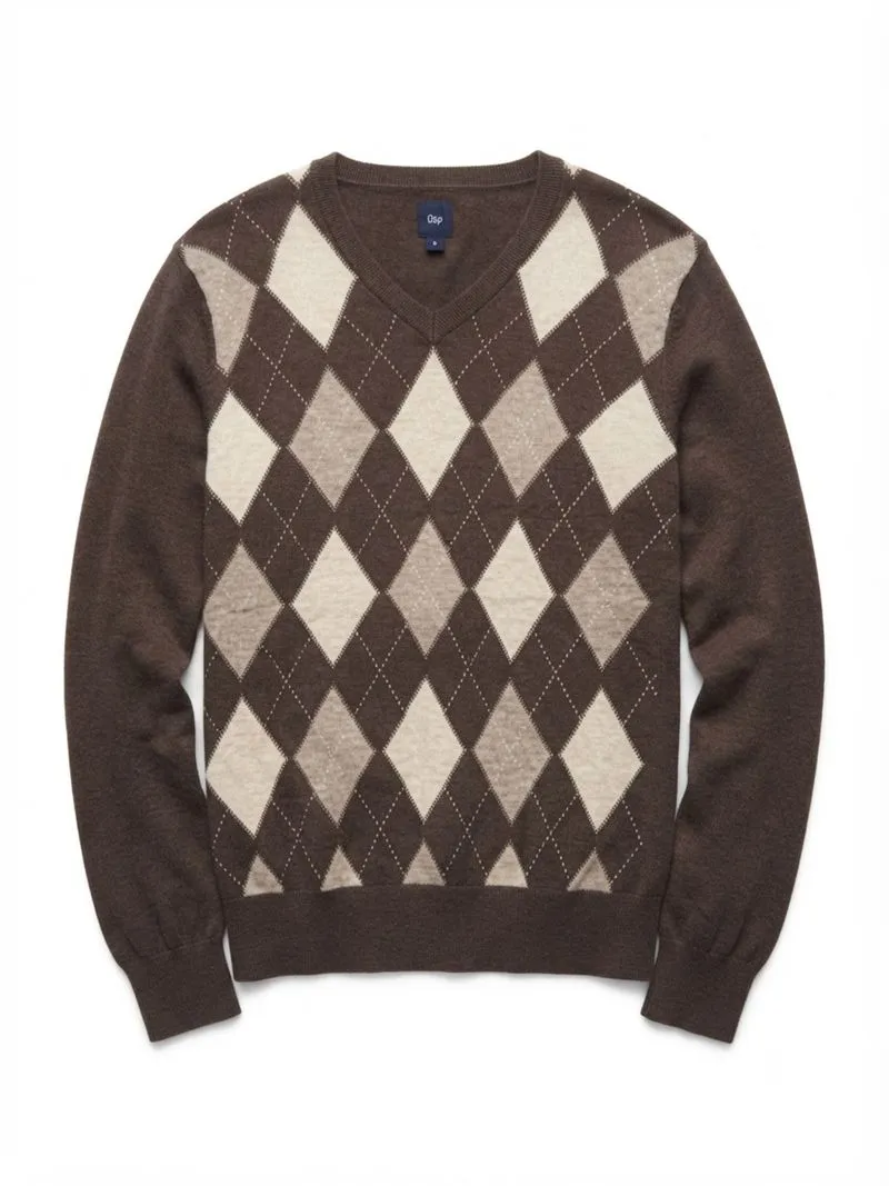GAP Argyle V-neck Sweater photo 1
