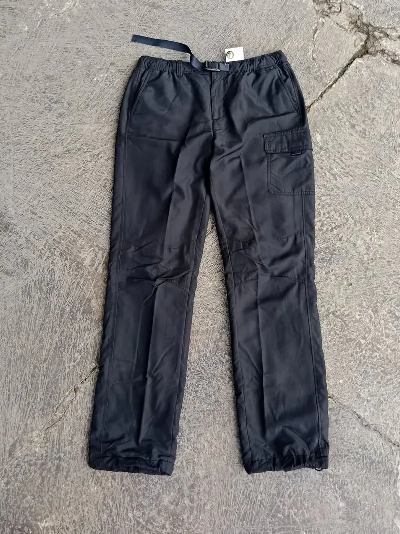 UNIQLO UTILITY SIDE POCKET BLACK LONG PANTS | CELANA PANJANG photo 1