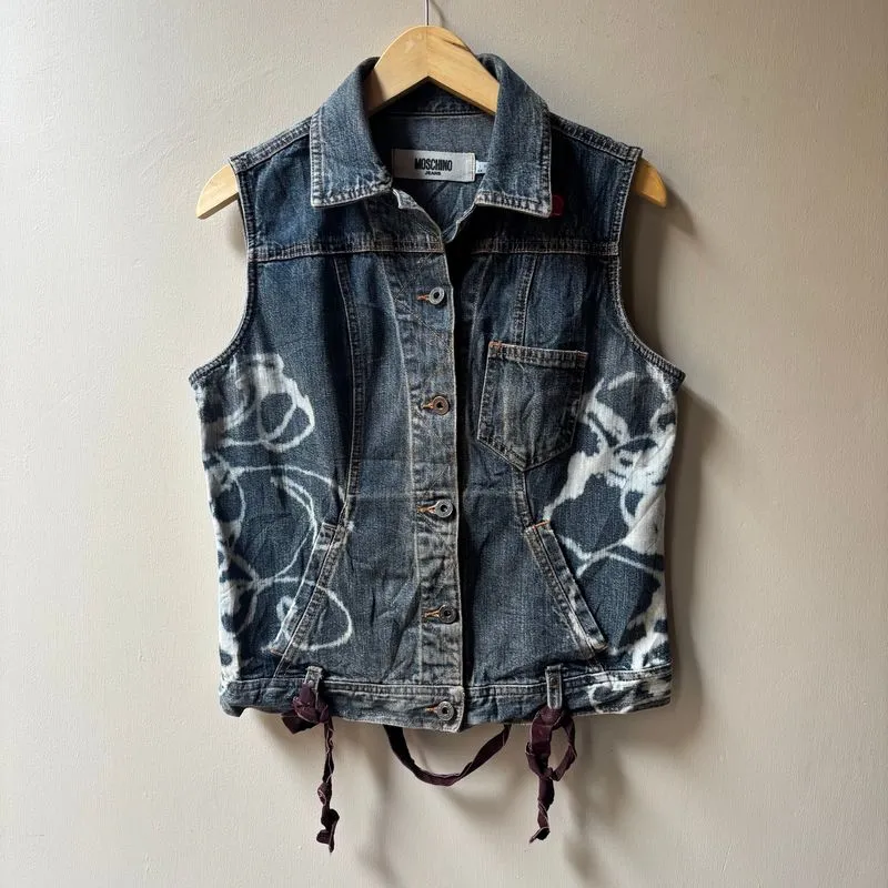Vintage Moschino Jeans Vest Denim photo 1