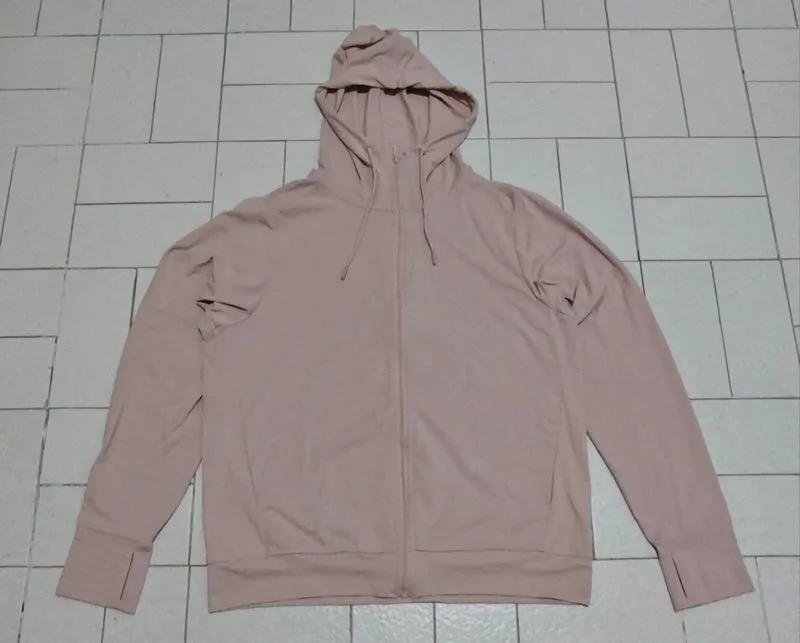 Jaket Sport Running Uniqlo Airism Recycled Baby Pink photo 1