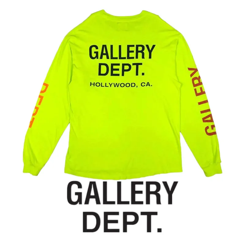 Gallery Dept Streetwear Skater T-shirt Pria green