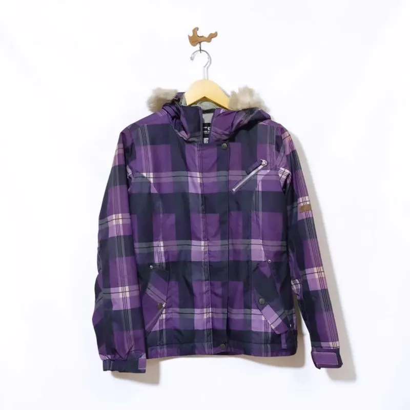 Colorado Snowboards (CSB) Purple Checkered Pattern Ski Jacke photo 1