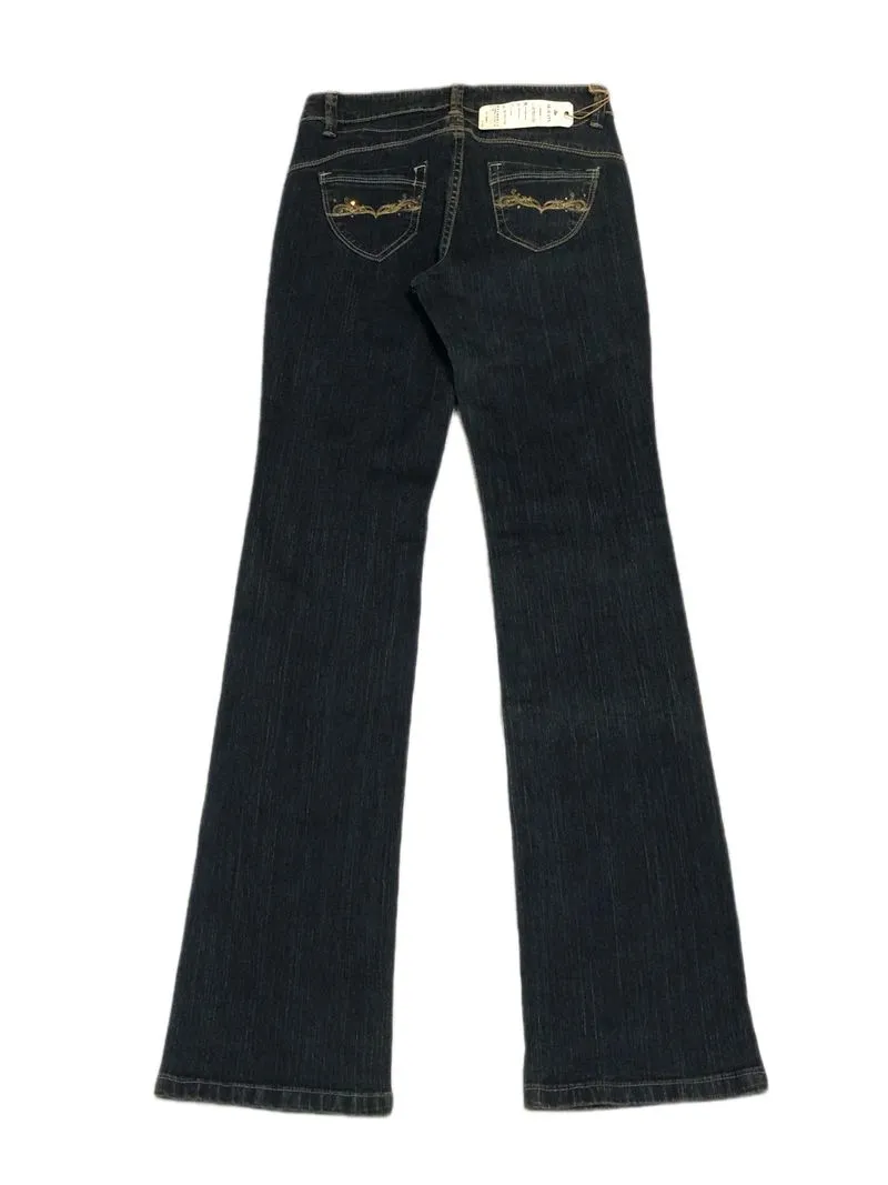 Y2K blue subject flare bootcudt denim jeans photo 1
