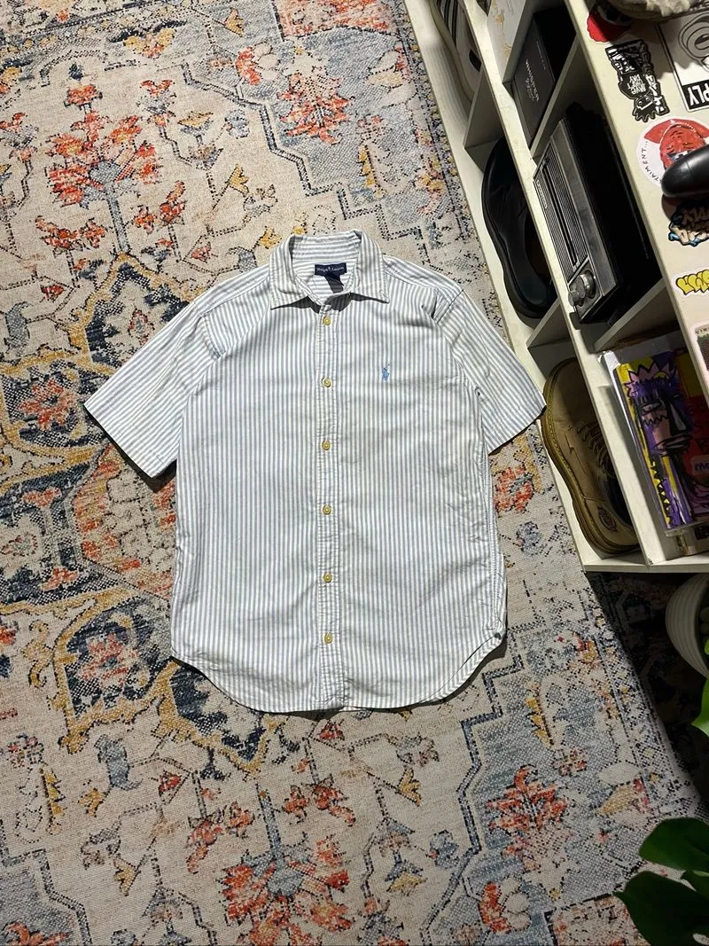 Short Work Bottom Shirt Ralph Lauren Strip photo 1