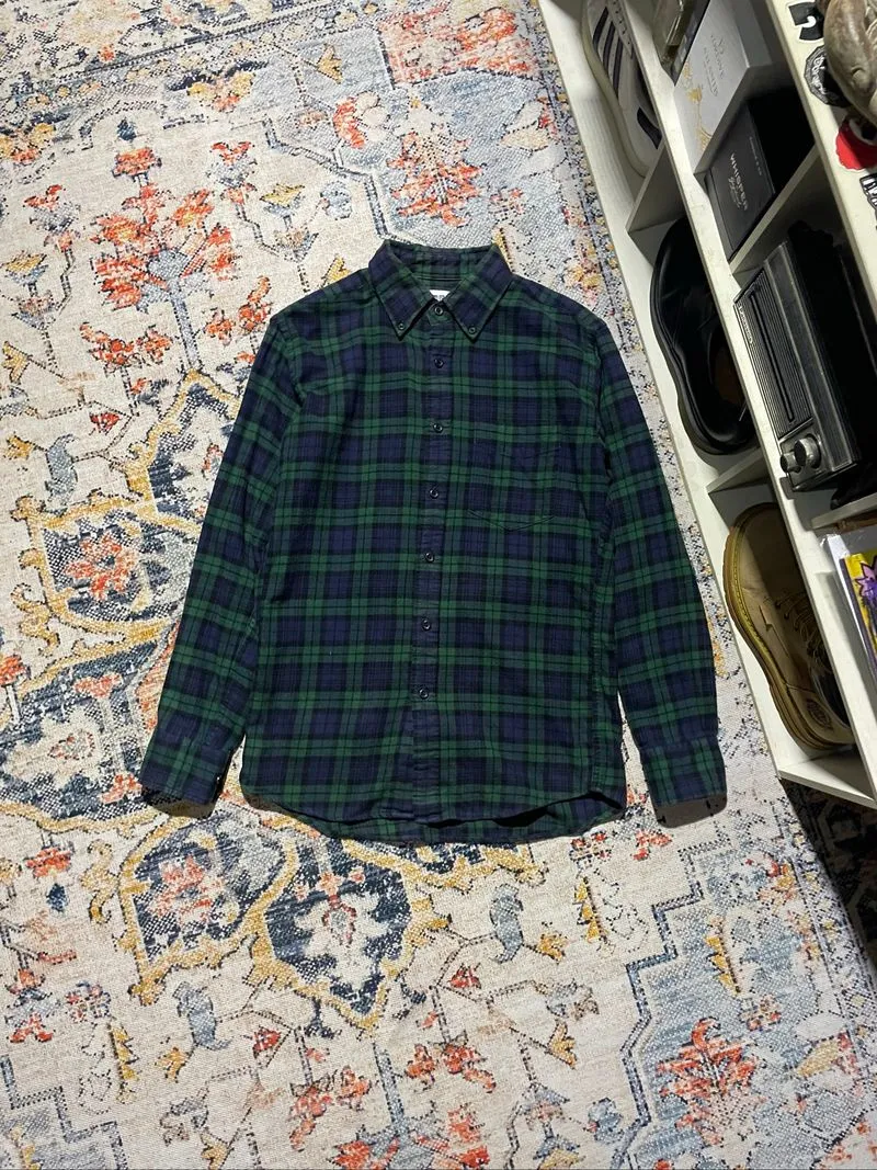 Flanel Long Bottom Shirt Uniqlo photo 1
