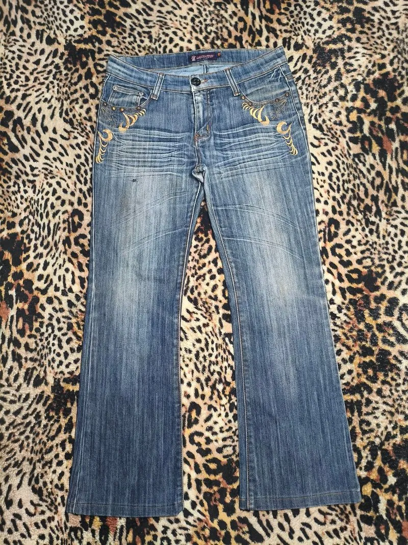 FLARE JEANS LOW RISE SIZE 32 photo 1