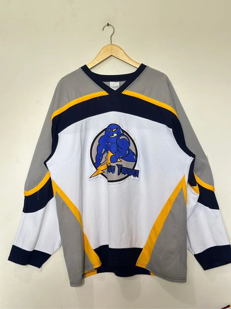Blue Thunder Ice Hockey Jersey NHL Vintage Y2K photo 1