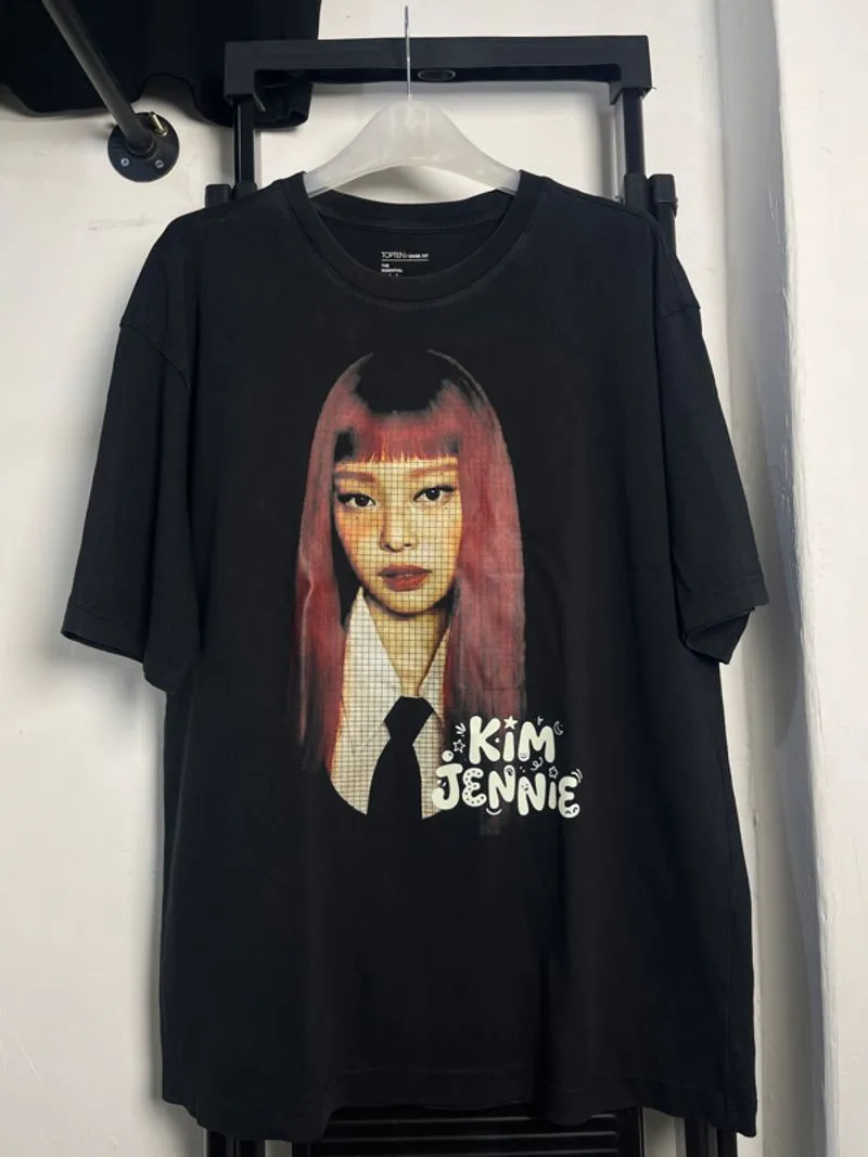 Bootleg Tee KIM JENNIE Tag Topten photo 1