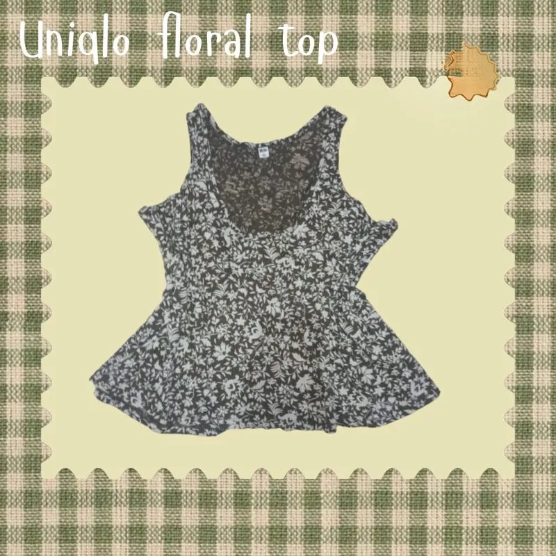 Uniqlo floral top photo 1