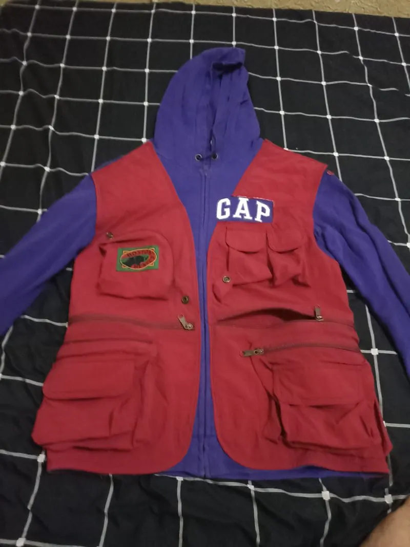 GAP Streetwear Fleece Pria purple red photo 1